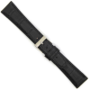 Horlogeband 22mm Zwart Krokodillenprint - 24467