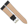 Horlogeband 22mm Zwart Krokodillenprint - 24467