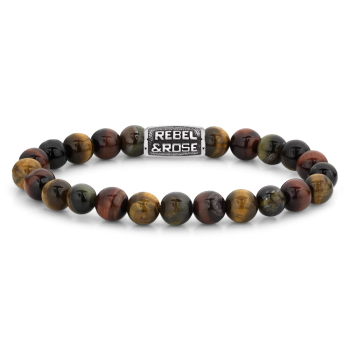 Rebel and Rose Armband Who's afraid of the Tiger Vintage (maat L: 19cm) - 24477