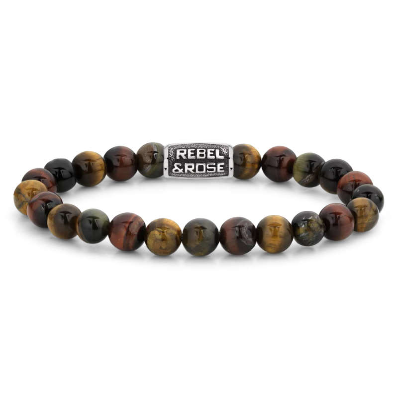Rebel and Rose Armband Who's afraid of the Tiger Vintage (maat M: 17,5cm) - 24478 Rebel and Rose Armband Who's afraid of the Tiger Vintage (maat M: 17,5cm) - 24478