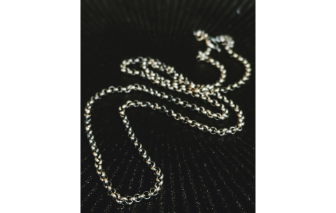 TAJ AMSTERDAM Zilveren Ketting model Aeson (lengte 60cm.) - 24482