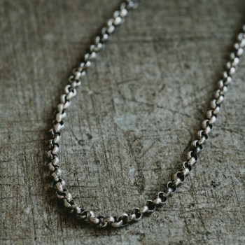 TAJ AMSTERDAM Zilveren Ketting model Aeson (lengte 60cm.) - 24482