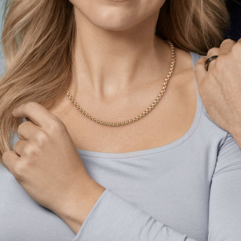 Boccia Collier, Titanium model 08085-02  (lengte 45cm.) - 24491