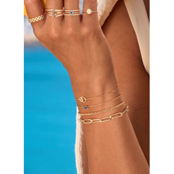 Jackie Armband, 14krt.goud "Giro Doppio Bracelet" (lengte: 16-17-18cm.) - 24492 Jackie Armband, 14krt.goud "Giro Doppio Bracelet" (lengte: 16-17-18cm.) - 24492