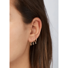 Jackie Oorringen, 14krt.goud met wit topaas "Shining Star WTop Hoops" (15x1,6mm.) - 24493 Jackie Oorringen, 14krt.goud met wit topaas "Shining Star WTop Hoops" (15x1,6mm.) - 24493
