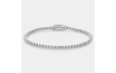 Rebel and Rose Armband "Silver Shine" met Hematiet (maat S: 16,5cm) - 24523