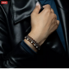 Rebel and Rose Armband "Autumn Love Glam Rocks Silver" met Fossil, Tijgeroog, Hematiet, Glas Rock (maat S: 16,5cm) - 24526 Rebel and Rose Armband "Autumn Love Glam Rocks Silver" met Fossil, Tijgeroog, Hematiet, Glas Rock (maat S: 16,5cm) - 24526