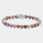 Rebel and Rose Armband "Rose Garden" met Tijgeroog, Rhodochrosiet (maat S: 16,5cm) - 24529