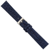 Horlogeband 14mm Blauw, Kroko print - 24541