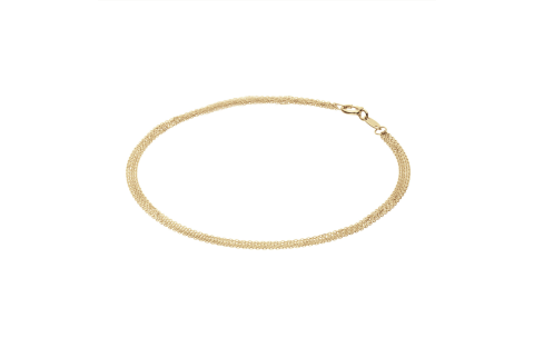 Jackie Armband, 14krt.goud "Waterfall Bracelet" (lengte: 18cm.) - 24564