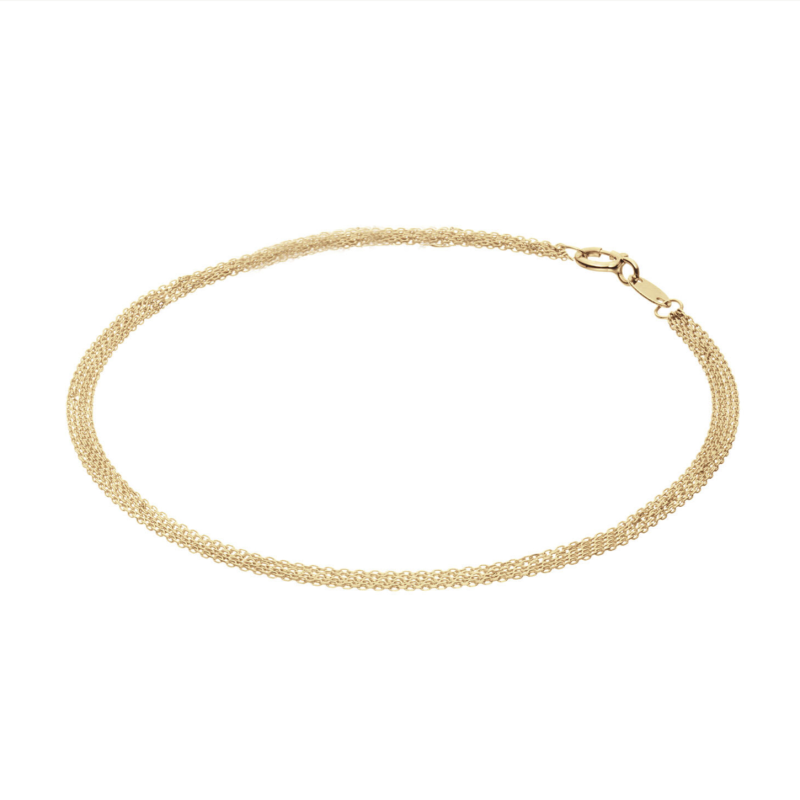 Jackie Armband, 14krt.goud "Waterfall Bracelet" (lengte: 18cm.) - 24564