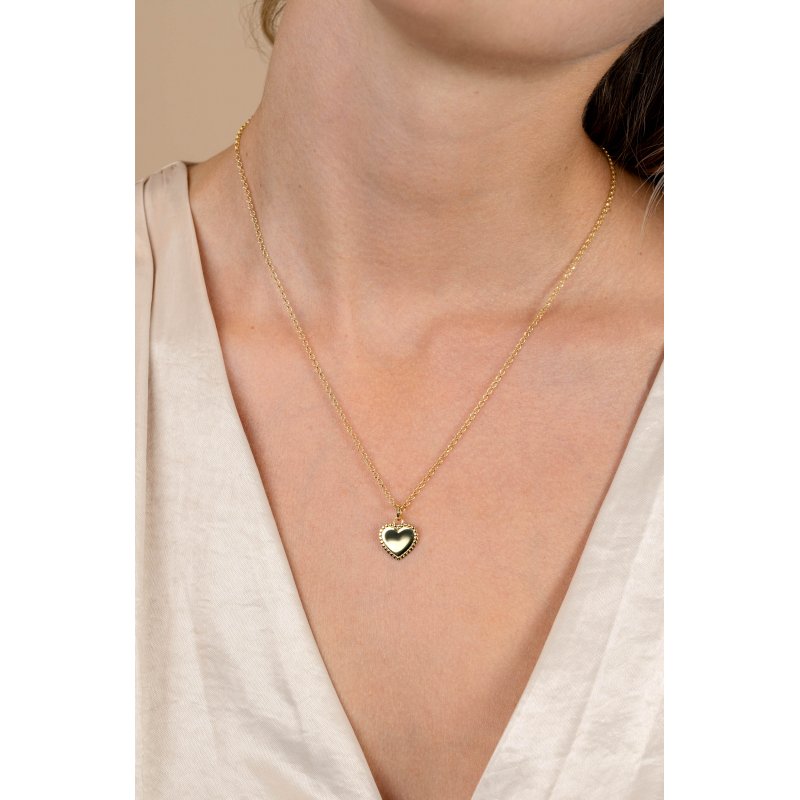 Zinzi Hanger, model-ZIH2652G hart met parelrand voor gravure ZIH2652G (excl. collier) - 24575