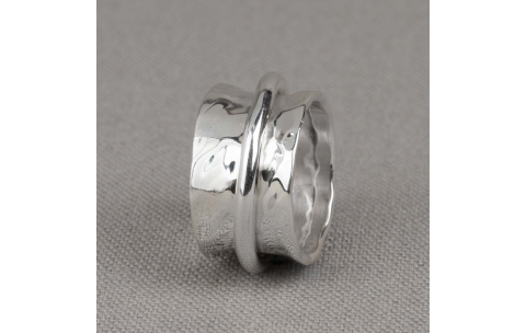 Jeh Jewels Ring, model 21270 spinning diabolo zilver (maat 58) - 24580