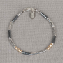 Jeh Jewels Armband, model 17710 tubes zilver/oxie/goldfilled - 24585