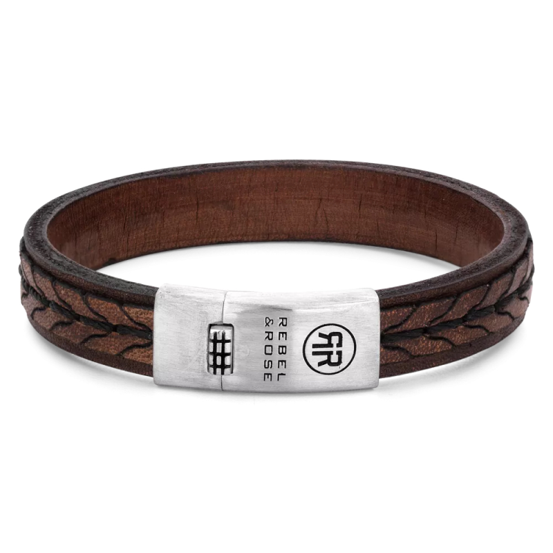 Rebel and Rose Armband 2 Stranded 925 Earth (maat M:17,5cm) - 24622 Rebel and Rose Armband 2 Stranded 925 Earth (maat M:17,5cm) - 24622