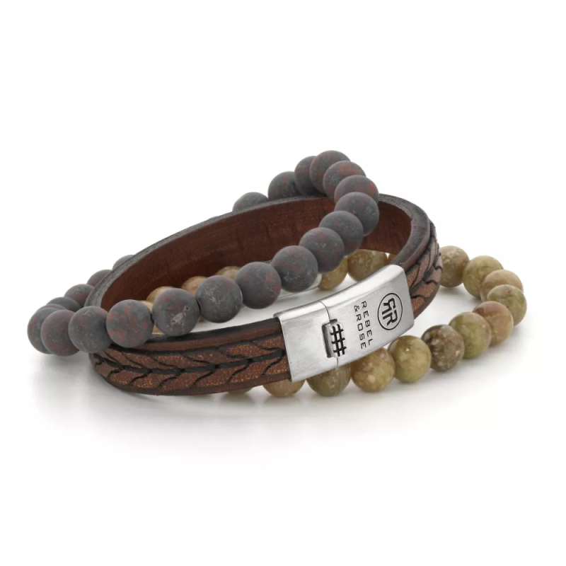 Rebel and Rose Armband 2 Stranded 925 Earth (maat M:17,5cm) - 24622 Rebel and Rose Armband 2 Stranded 925 Earth (maat M:17,5cm) - 24622