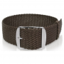 Horlogeband Perlon 20mm Bruin - 24625