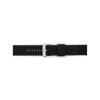 Horlogeband 22mm Zwart, Siliconen - 23252