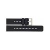 Horlogeband 22mm Zwart, Siliconen - 23252