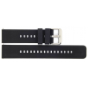 Horlogeband 22mm Zwart, Siliconen - 23252