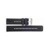 Horlogeband 22mm Zwart, Siliconen - 23252