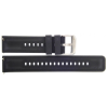 Horlogeband 22mm Zwart, Siliconen - 23252