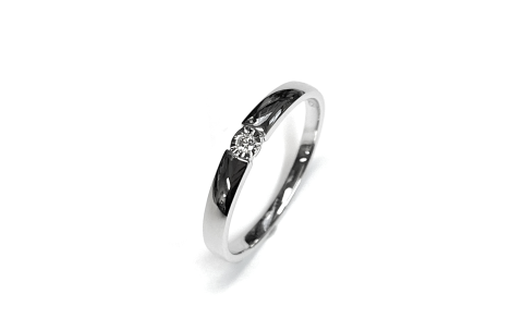 Rosa Di Luca Ring, zilver met diamant 0,03ct. - 24661