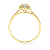 Ring, 14krt.goud met zirkonia - 24675