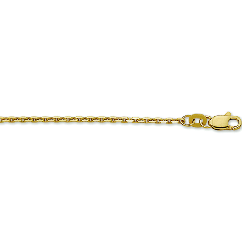 Collier, 14krt.goud ankerschakel 1.7mm (lengte: 45cm.) - 24677
