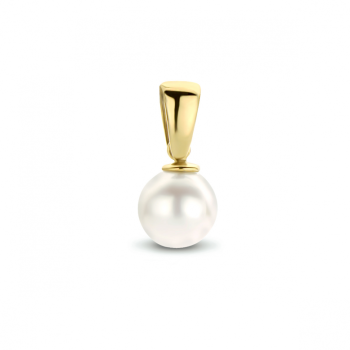 Hanger, 14krt.goud met zoetwaterparel (6mm.) - 23729