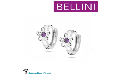 Bellini Oorringen, model 575.110 bloem paars - 24680