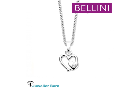 Bellini Collier, model 574.071 hart wit zirkonia (lengte 34-38) - 24682