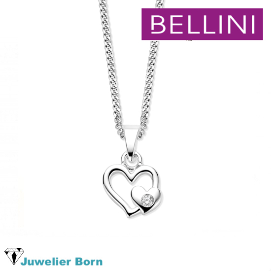 Bellini Collier, model 574.071 hart wit zirkonia (lengte 34-38) - 24682