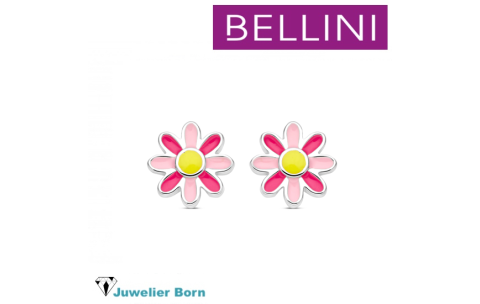 Bellini Oorknoppen, model 575.073 bloem roze - 24688