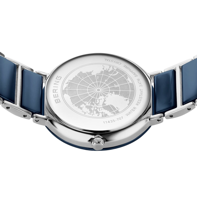 Bering Dameshorloge Quartz, model 11435-707 Ceramic Blauw - 24696