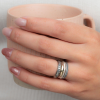 Jeh Jewels Ring, zilver model 20990 (breedte 3,5mm.) - 24707