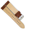 Horlogeband 26mm Licht Bruin, Krokodillen print - 24762