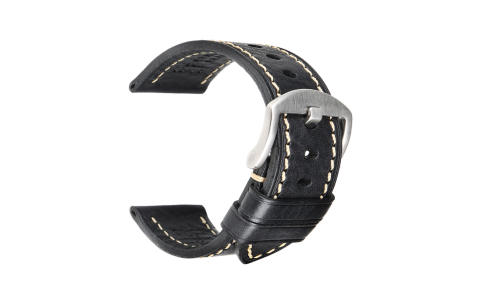 Horlgeband 18mm Zwart. - 22529