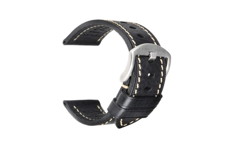Horlogeband. Echte Italiaanse kalf-leatherskin horlogeband. - 23436