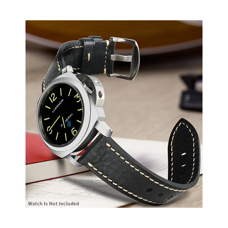Horlogeband. Echte Italiaanse kalf-leatherskin horlogeband. - 23436