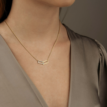 Boccia Collier, titanium  model 08092-02 (lengteverstelbaar: 42-47cm.) - 24769