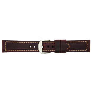 High quality Top Grain Leather Watch Band. Genuine Italian calf leatherskin watch strap. - 23010