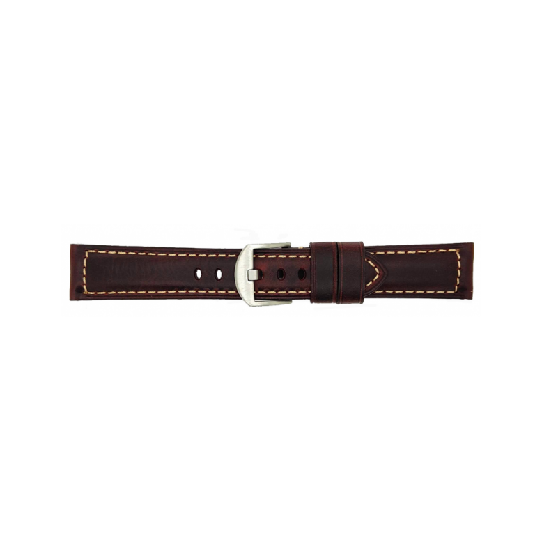 High quality Top Grain Leather Watch Band. Genuine Italian calf leatherskin watch strap. - 23010