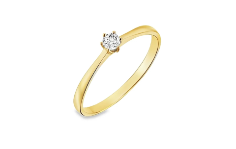 Ring, 9karaat met zirkonia - 24790