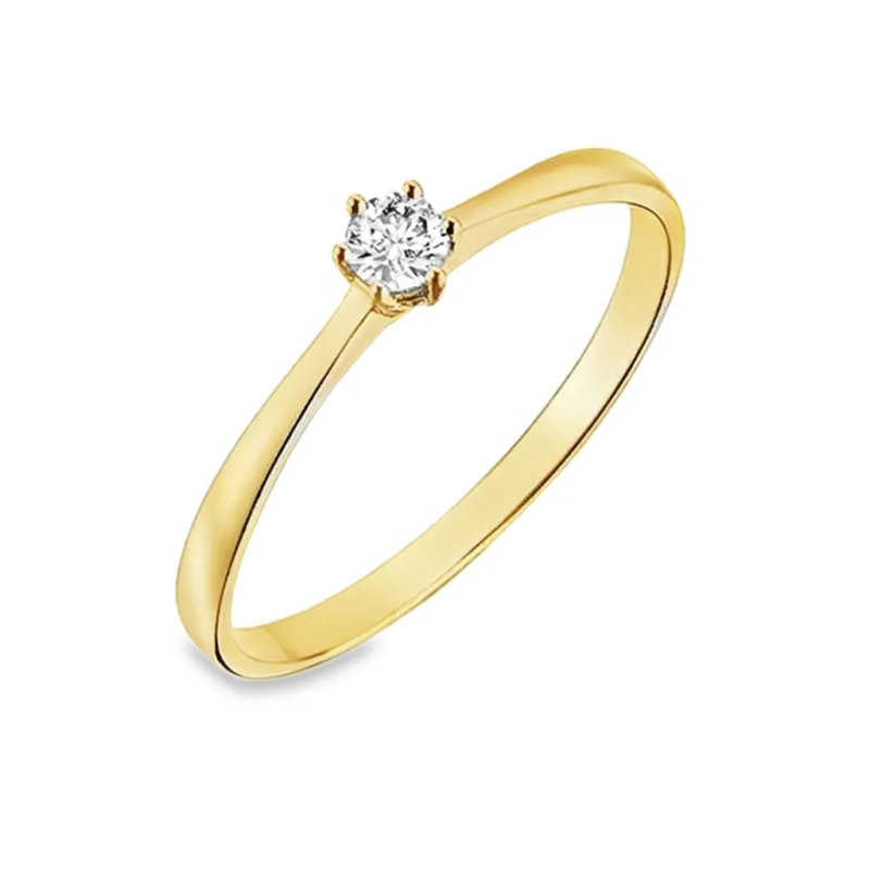 Ring, 9karaat met zirkonia - 24790