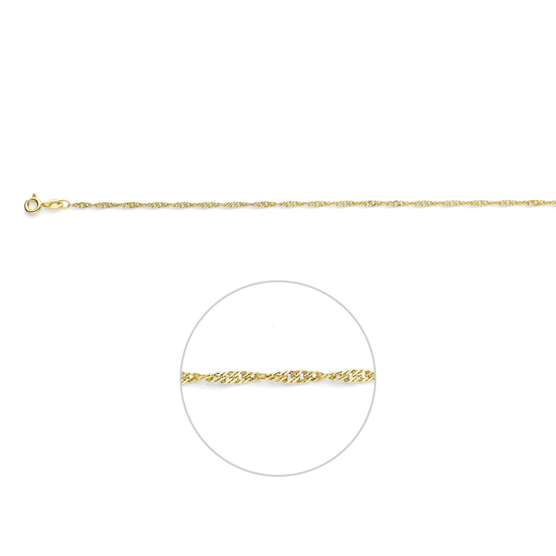 Armband, 9karaat (lengte: 17-19cm.) - 24794