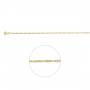 Armband, 9karaat (lengte: 17-19cm.) - 24794