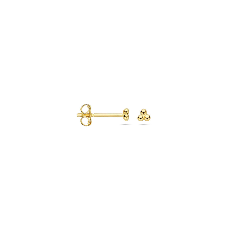 Oorknoppen, 9 karaat bolletjes 2,5 mm. - 24800