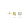 Oorknoppen, 9 karaat met zirkonia 3 mm. - 24801