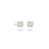 Oorknoppen, 9 karaat met zirkonia 3 mm. - 24801